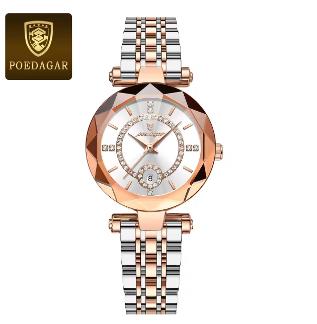 Heritage Timeworks -  Luxury Watch For Woman High Quality Diamond Ladies Quartz Watch Waterproof Date Stainless Steel Women Watches