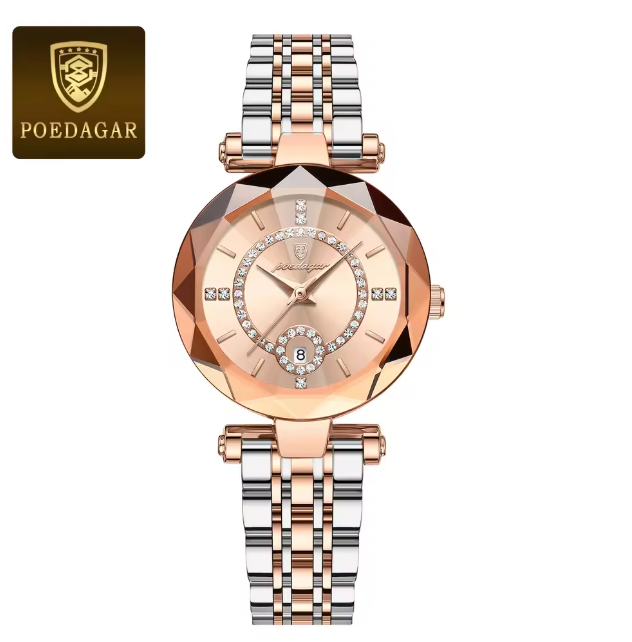 Heritage Timeworks -  Luxury Watch For Woman High Quality Diamond Ladies Quartz Watch Waterproof Date Stainless Steel Women Watches