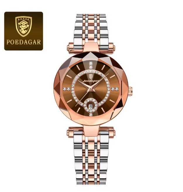 Heritage Timeworks -  Luxury Watch For Woman High Quality Diamond Ladies Quartz Watch Waterproof Date Stainless Steel Women Watches