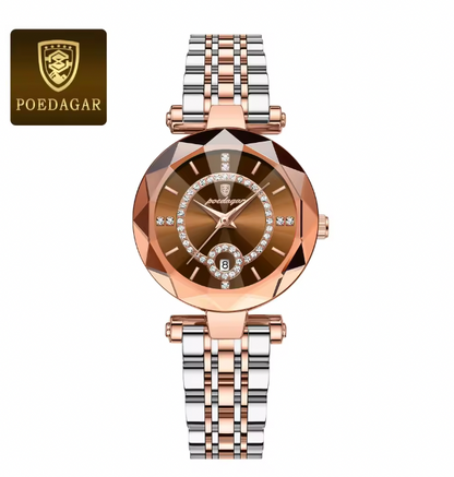 Heritage Timeworks -  Luxury Watch For Woman High Quality Diamond Ladies Quartz Watch Waterproof Date Stainless Steel Women Watches