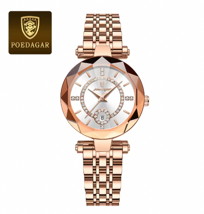 Heritage Timeworks -  Luxury Watch For Woman High Quality Diamond Ladies Quartz Watch Waterproof Date Stainless Steel Women Watches