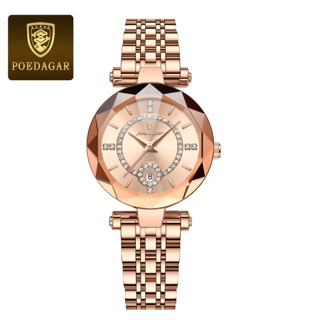Heritage Timeworks -  Luxury Watch For Woman High Quality Diamond Ladies Quartz Watch Waterproof Date Stainless Steel Women Watches