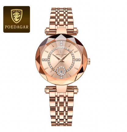 Heritage Timeworks -  Luxury Watch For Woman High Quality Diamond Ladies Quartz Watch Waterproof Date Stainless Steel Women Watches