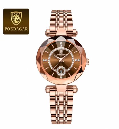Heritage Timeworks -  Luxury Watch For Woman High Quality Diamond Ladies Quartz Watch Waterproof Date Stainless Steel Women Watches