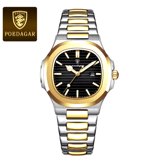 Infinity Dials - Luxury Square Watch for Woman Waterproof Luminous Date Ladies Watch Stainless Steel Quartz Women's Watches Female