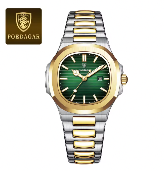 Infinity Dials - Luxury Square Watch for Woman Waterproof Luminous Date Ladies Watch Stainless Steel Quartz Women's Watches Female