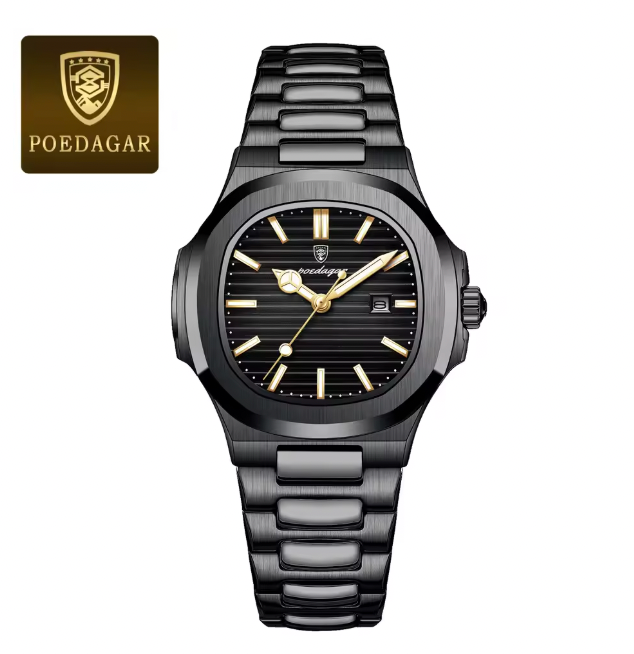 Infinity Dials - Luxury Square Watch for Woman Waterproof Luminous Date Ladies Watch Stainless Steel Quartz Women's Watches Female
