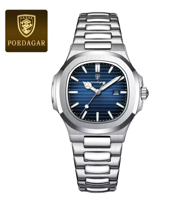 Infinity Dials - Luxury Square Watch for Woman Waterproof Luminous Date Ladies Watch Stainless Steel Quartz Women's Watches Female