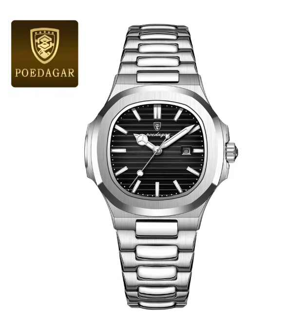 Infinity Dials - Luxury Square Watch for Woman Waterproof Luminous Date Ladies Watch Stainless Steel Quartz Women's Watches Female