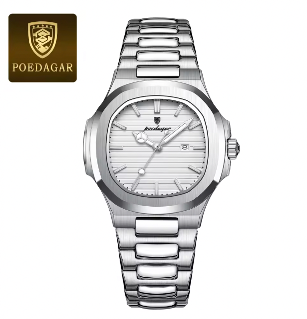 Infinity Dials - Luxury Square Watch for Woman Waterproof Luminous Date Ladies Watch Stainless Steel Quartz Women's Watches Female