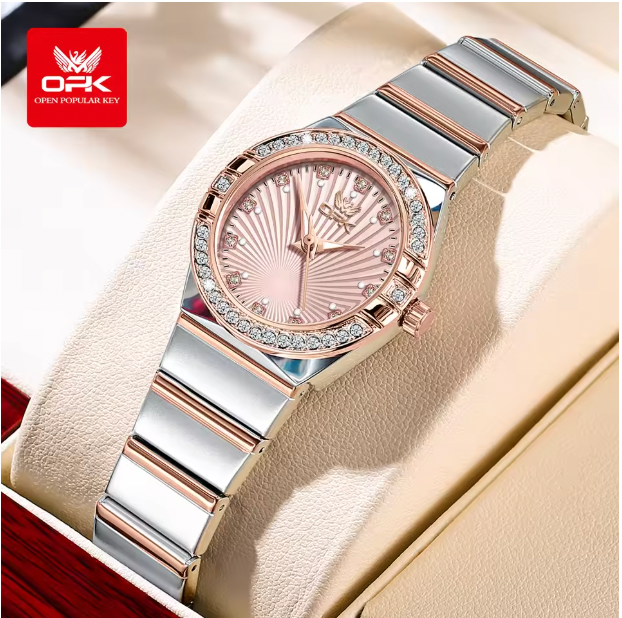 Aurora Prestige - Ladies Watches Original Fashion Light Quartz Wristwatch Waterproof Luminous Watches For Women Diamond