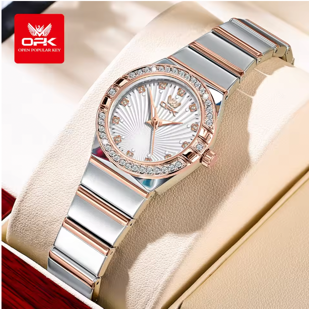 Aurora Prestige - Ladies Watches Original Fashion Light Quartz Wristwatch Waterproof Luminous Watches For Women Diamond