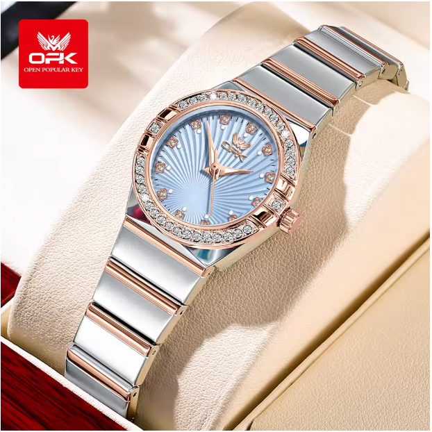 Aurora Prestige - Ladies Watches Original Fashion Light Quartz Wristwatch Waterproof Luminous Watches For Women Diamond