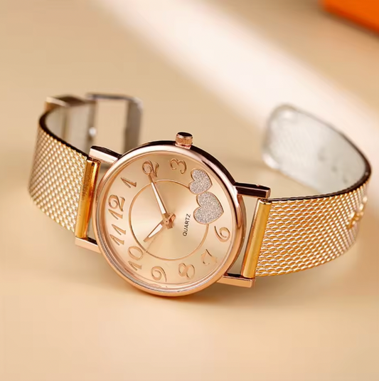 Starlit Elegance Ladies Watches Original Fashion Light Quartz Wristwatch Waterproof Luminous Watches For Women Diamond