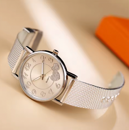 Starlit Elegance Ladies Watches Original Fashion Light Quartz Wristwatch Waterproof Luminous Watches For Women Diamond