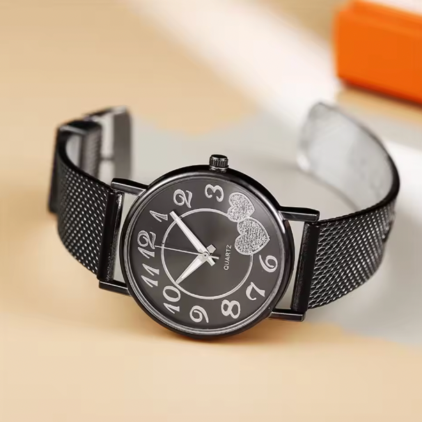 Starlit Elegance Ladies Watches Original Fashion Light Quartz Wristwatch Waterproof Luminous Watches For Women Diamond