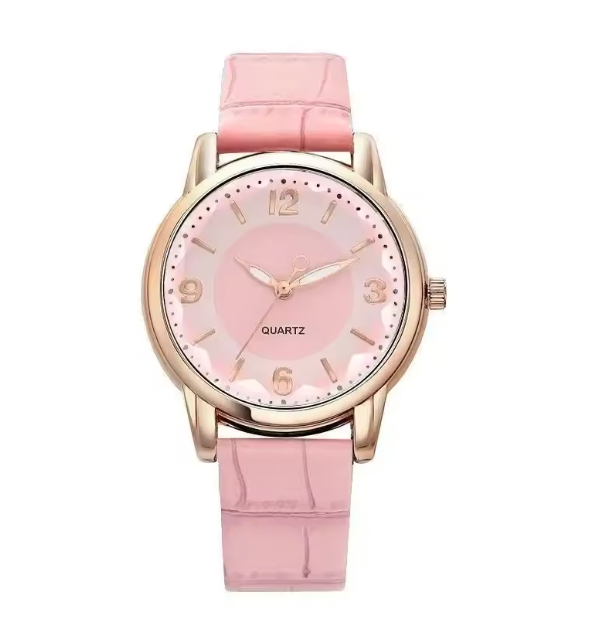 Amour Éclat Women Luxury Watch - Leather Strap Women's Watch Polygonal Glass Luxury Women's Clock Dial Quartz Creative Fashion Quartz Watch