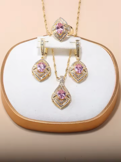 Chrysos Collection - 13-Colors Dubai 18k Gold Plated Jewelry Sets