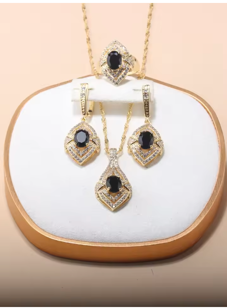 Chrysos Collection - 13-Colors Dubai 18k Gold Plated Jewelry Sets
