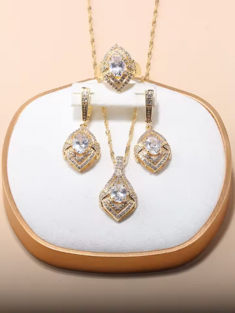 Chrysos Collection - 13-Colors Dubai 18k Gold Plated Jewelry Sets