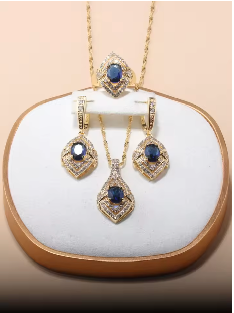 Chrysos Collection - 13-Colors Dubai 18k Gold Plated Jewelry Sets