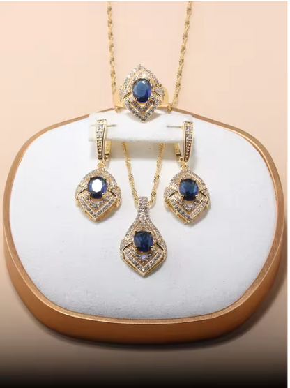 Chrysos Collection - 13-Colors Dubai 18k Gold Plated Jewelry Sets