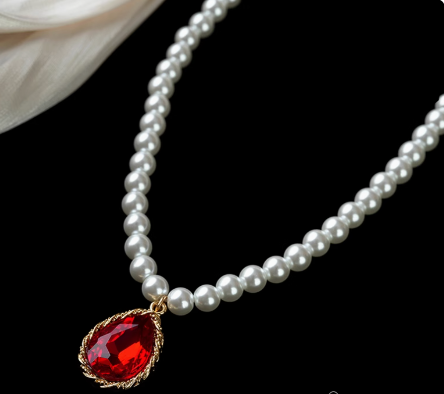 Pearl of the Nile - July Birthstone - Luxury Pearl Jewelry Set - Including Necklace, Earrings, Bracelet and Ring