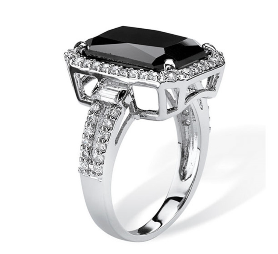 Noir Éclat - Luxury Pearl Jewelry Set - Including Necklace, Earrings, Bracelet and Ring