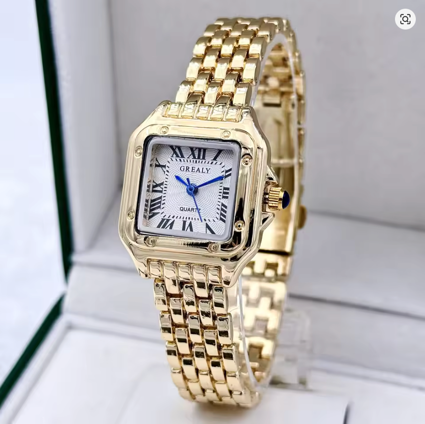 Golden Muse - Stainless Steel Ladies Fashion Quartz Watch