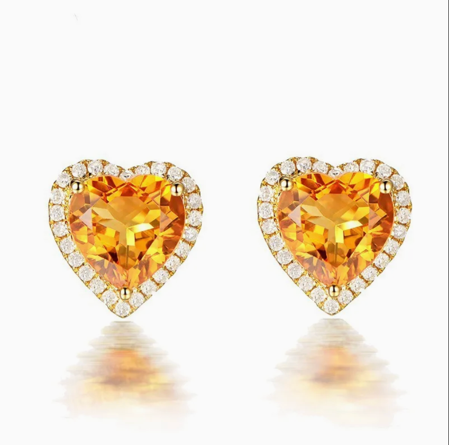 Citrine Light Set - TrulyCharm Luxury Jewelry - November birthstone