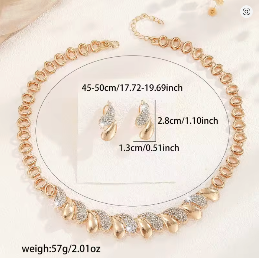 Golden Embrace - TrulyCharm Luxury Jewelry - November birthstone