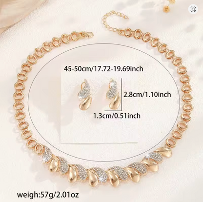 Golden Embrace - TrulyCharm Luxury Jewelry - November birthstone