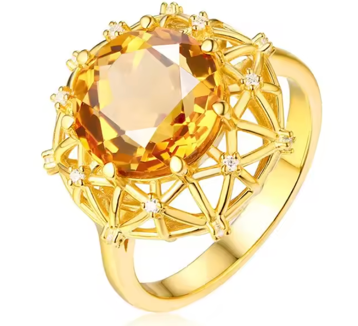 Sun Crown - TrulyCharm Luxury Jewelry - November birthstone