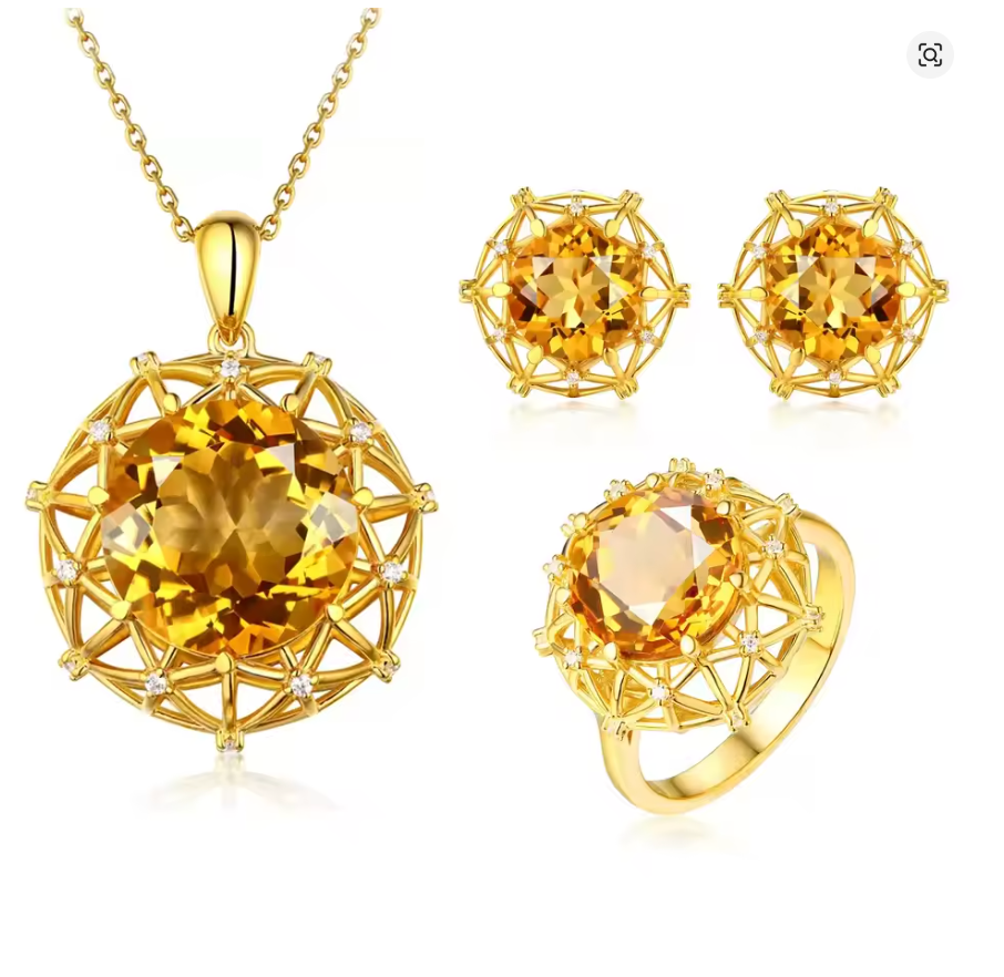 Sun Crown - TrulyCharm Luxury Jewelry - November birthstone
