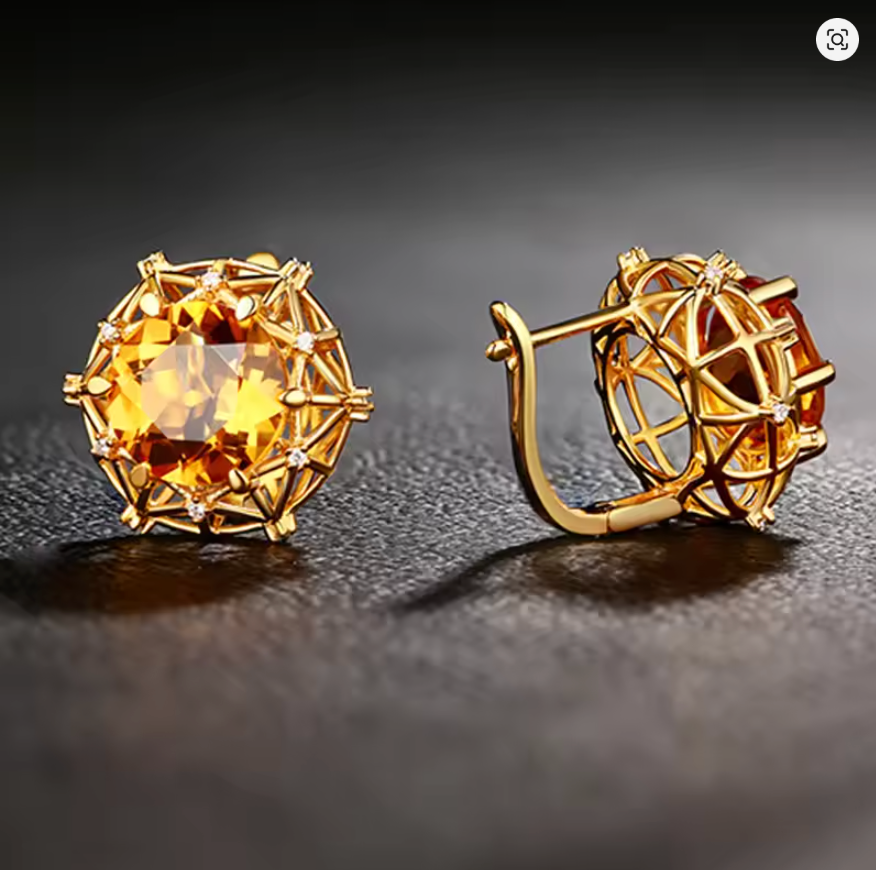 Sun Crown - TrulyCharm Luxury Jewelry - November birthstone