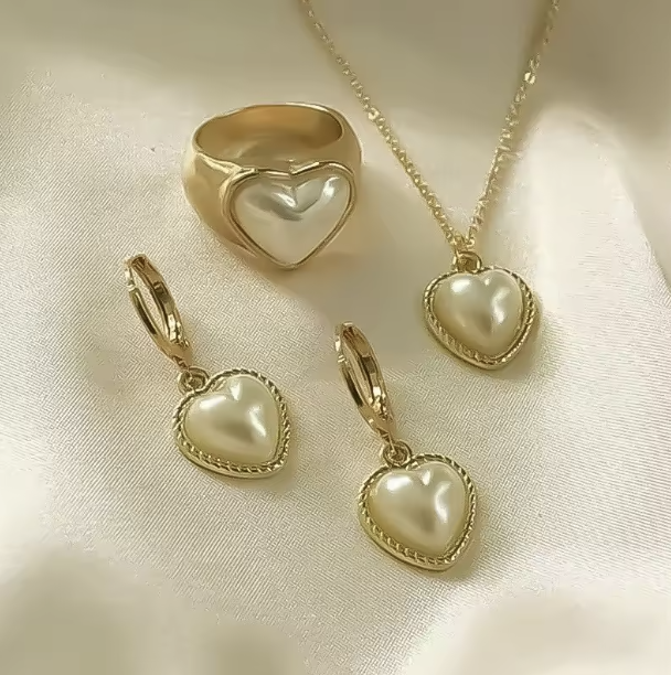 AuroraPearl | Bridal Elegance Pearl Jewelry Set - June Birthstone
