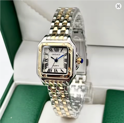 Golden Muse - Stainless Steel Ladies Fashion Quartz Watch