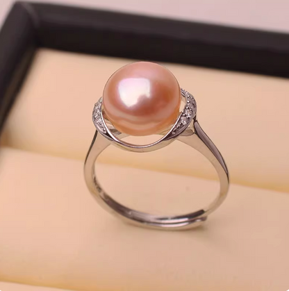 Hathor's Radiance -  Truly Charm Elegant Radiance Cultured Pearl Necklace - Bracelet - Earrings - Ring 4pcs Jewelry Set