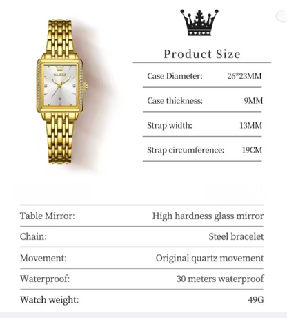 Queen’s Radiance Quartz Watch - Best Gift for Women