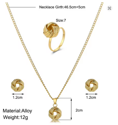 Golden Bond - Luxury Gold-Plated Jewelry Set