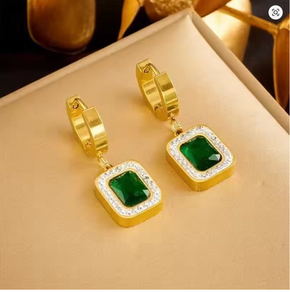 Emerald Grace - Luxury Gold-Plated Jewelry Set