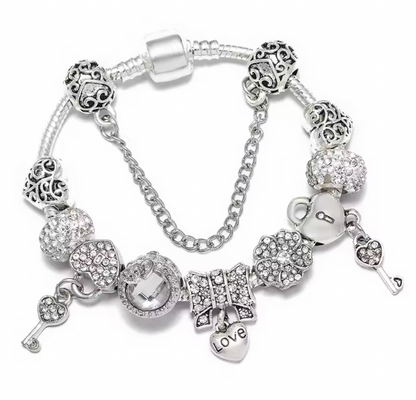 Opulent Charm Bracelet - Silver Color Charm Bangles With Firefly Star Pendant Bracelets Bangle For Women Men Girlfriend DIY Jewelry Special Offer