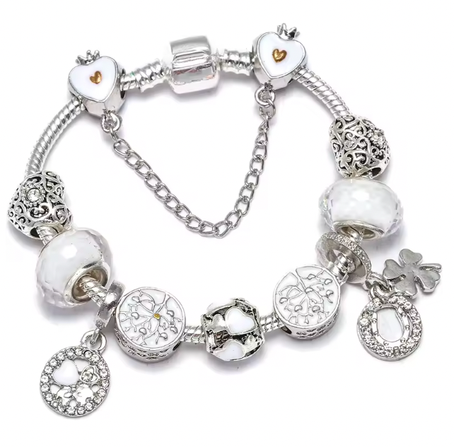 Opulent Charm Bracelet - Silver Color Charm Bangles With Firefly Star Pendant Bracelets Bangle For Women Men Girlfriend DIY Jewelry Special Offer