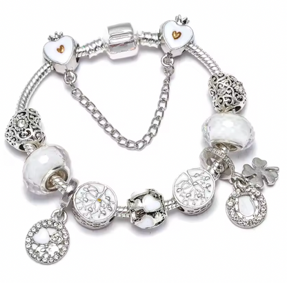 Opulent Charm Bracelet - Silver Color Charm Bangles With Firefly Star Pendant Bracelets Bangle For Women Men Girlfriend DIY Jewelry Special Offer