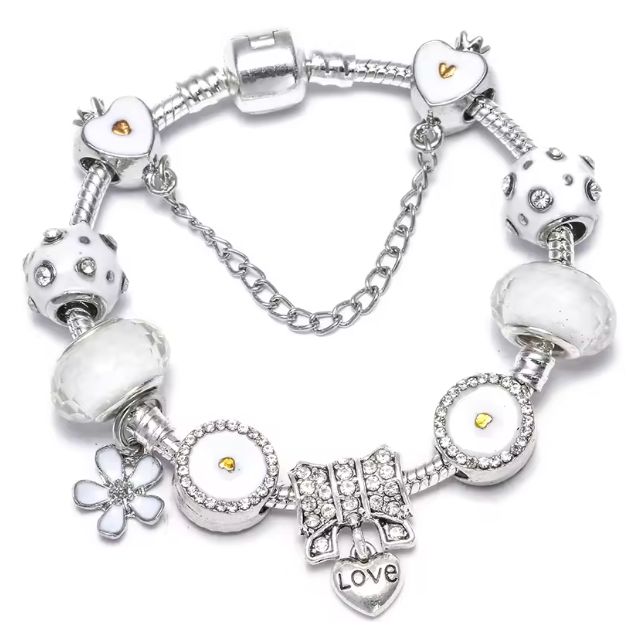 Opulent Charm Bracelet - Silver Color Charm Bangles With Firefly Star Pendant Bracelets Bangle For Women Men Girlfriend DIY Jewelry Special Offer