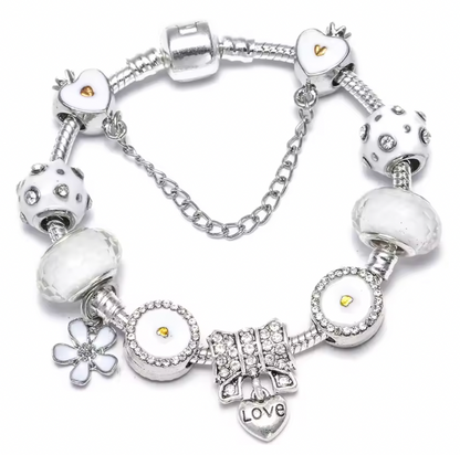 Opulent Charm Bracelet - Silver Color Charm Bangles With Firefly Star Pendant Bracelets Bangle For Women Men Girlfriend DIY Jewelry Special Offer
