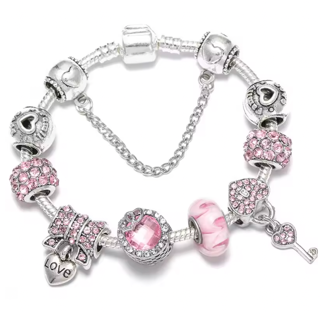Opulent Charm Bracelet - Silver Color Charm Bangles With Firefly Star Pendant Bracelets Bangle For Women Men Girlfriend DIY Jewelry Special Offer
