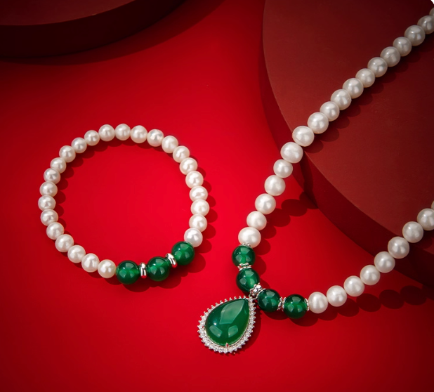 Tears of the Divine - Luxury Pearl Jewelry Set