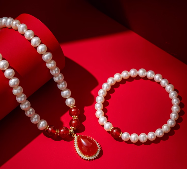 Tears of the Divine - Luxury Pearl Jewelry Set