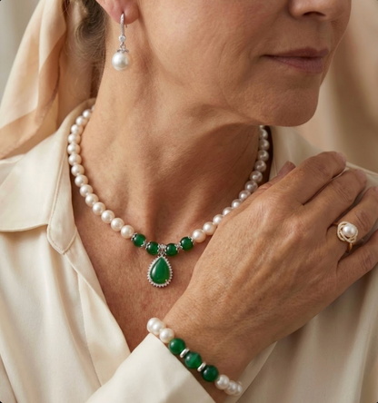 Tears of the Divine - Luxury Pearl Jewelry Set